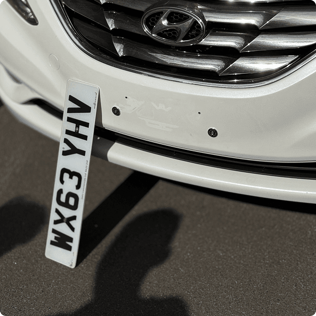 Hyundai with a flush WX93 YHV plate